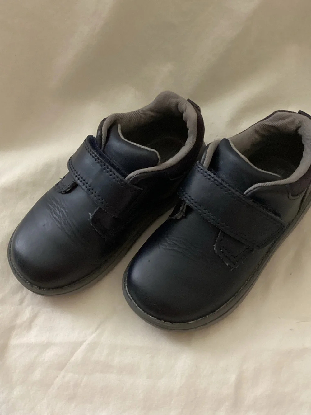Stride Rite Navy Kids Velcro Dress Shoes